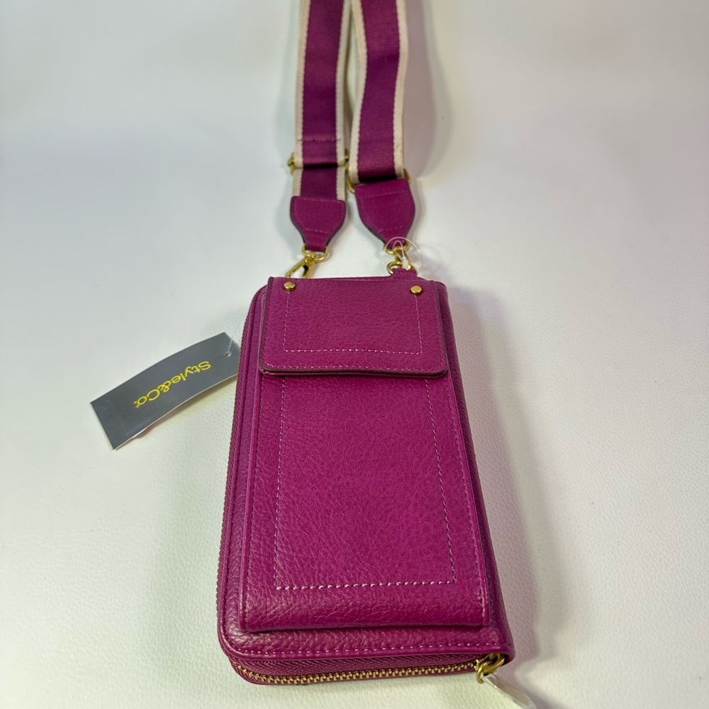 Macy’s Style & Co Mini Studded Twinberry Crossbody/Phone Holder - Picture 2 of 4